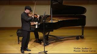 Junhao Li  Hindemith Sonata Op 25 No 4 [upl. by Ahsineg]