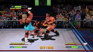 WWF Legends Challenge 64  Scott Hall vs Bam Bam Bigelow vs Mr Perfect [upl. by Lundquist]