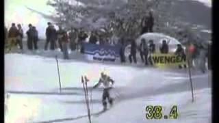 Rok Petrovič wins slalom Wengen 1986 [upl. by Ralyks653]