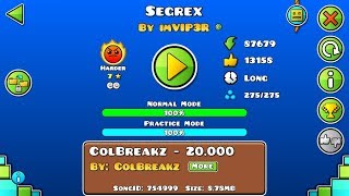 Geometry Dash Segrex by imVIP3R EPIC harder [upl. by Rexford]