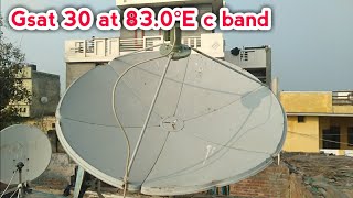 83e c band dish setting  gsat 83e  Gsat 30 at 830°E  83e [upl. by Alleram134]