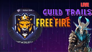 Telugu Garena Free Fire  Guild TRAILS 1v2 🔥🔥😍 Excited stream [upl. by Muhcon]