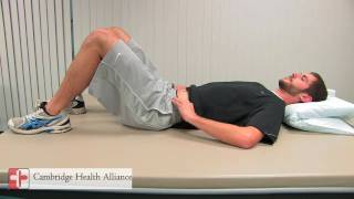 CHA Rehab  Pelvic Tilts with TR Abd Multifidus Activation [upl. by Arva]