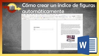 Cómo hacer un índice de figuras automático en Word [upl. by Ahsito433]