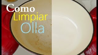 Como Limpiar Olla de Esmalte o Ceramica [upl. by Nawor155]