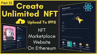 Create Unlimited NFTs  How To Create NFT And Upload To IPFS  Build NFT Marketplace Website nfts [upl. by Terry217]