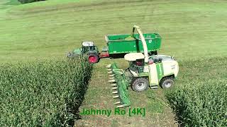 Maishäckseln mit LU Biggel Krone Big X 1100 mit 12 Reihen Maisgebiss Case Fendt Teil 7 2024 4K [upl. by Eeloj]