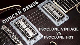 Filter Tron style pickups Psyclone Vintage vs Hot [upl. by Joktan]