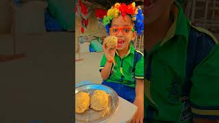 Golu kiya kha rhe ho Laddu 🤑😱🤑🥰funny shorts [upl. by Platas317]