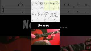 🎸 Pink Panther theme 🎸 guitar Tabs on screen fingerstyleguitar [upl. by Naashom466]