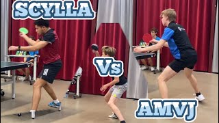 Scylla 1 vs Amvj 1 match highlights🔥🏓 [upl. by Anaeerb]