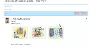 HarePoint Discussion Board for SharePoint basic features in action [upl. by Ardnusal]