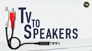 How to Connect Speaker to Tv using RCA [upl. by Annuhsal]