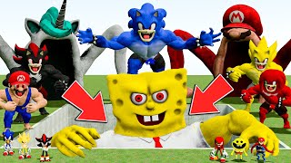 ☢️ NEW SPARTAN KICKING AND FREEZE ALL THE SONIC KONG amp SONIC TAPES amp SEA MONSTER in Garrys Mod [upl. by Enaj519]