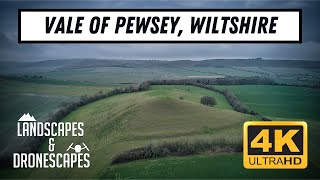 Wiltshires Vale Of Pewsey In Winter  Drone Flight 4K [upl. by Mcadams]