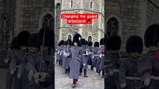 WINDSOR CASTLE GUARD Band and Bugles of The Rifles NEW💂 changingoftheguard windsor [upl. by Tteltrab]