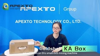 Goldshell KAS Miner KA BOX Review—— Unboxing and Testing [upl. by Barker]