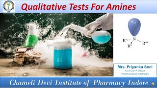 Qualitative Tests for Amines [upl. by Sifan]