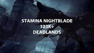 Stamina Nightblade 123K  Deadlands [upl. by Kronick]