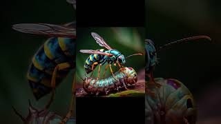 Braconid wasp youtube insects foryou animals natureinsects gardeningtool gardeningequipment [upl. by Galateah]