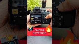 Nikon DSLR Settings  Nikon Camera Settings shorts shortsfeed shortvideo [upl. by Auqinom]