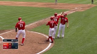 MIACIN Mesoraco bashes a majestic grand slam [upl. by Yajet]