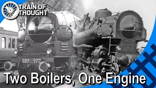 Italys Bizarre doubleboiler steam trains  quotFrancoCrostiquot Boilers [upl. by Ettigirb373]