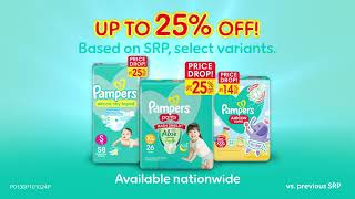 Pampers PRICE DROP Up to 25 OFF na kaya Sulit [upl. by Ardnola]