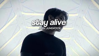 stay alive — jungkook perfectly slowed [upl. by Ainniz]