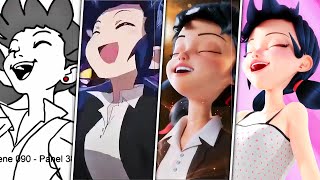 Miraculous Ladybug Transformations Comparison from Anime to 3D [upl. by Terrej]