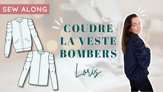 Tuto couture  Coudre la veste Bombers Loris [upl. by Ahsotal]