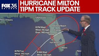 Hurricane Milton 11PM forecast update Stronger slower and expected to become a major hurricane [upl. by Lidia]