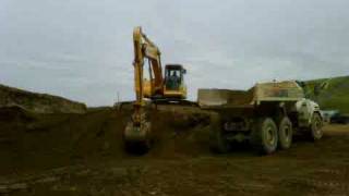 Komatsu 220 and Terex TX30 [upl. by Sualkcin279]