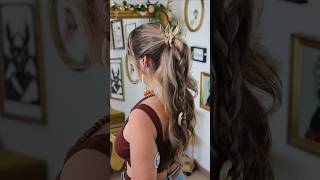 Queue de cheval Corail 🐚 hairstyle ponytail corail [upl. by Palecek]