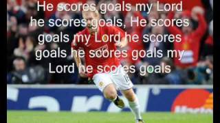 Paul Scholes Chant  He Scores Goals [upl. by Eustashe]