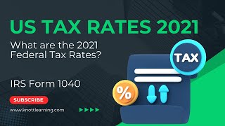 US Tax Rates for 2021  Form 1040 Tax Rate Tables [upl. by Hadsall]