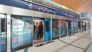 20241116 EXCLUSIVE ALSTOM TRAIN Dubai Metro Red Line R31 equiti  R24 Financial Centre  Dub [upl. by Ahslek]