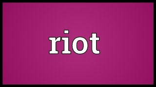 Riot Meaning [upl. by Fante988]