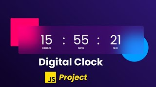 How To Create Digital Clock Using HTML CSS amp JavaScript [upl. by Ysteb]