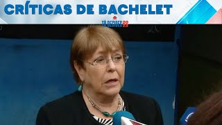 Michelle Bachelet quotPrefiero algo malo que algo pésimoquot [upl. by Stillmann759]