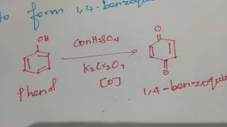 Phenol to 14benzoquinone Organic Chemistry [upl. by Colville]