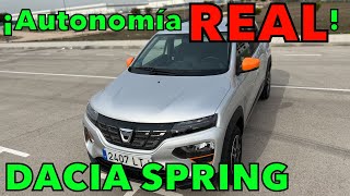 Autonomía real COCHE ELÉCTRICO más barato PRUEBA DACIA SPRING ELÉCTRICO en español MOTORK [upl. by Notxed]