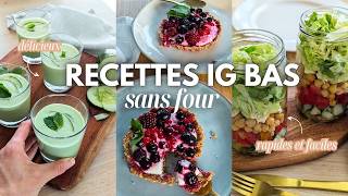 Recettes IG bas sans four express et délicieuses [upl. by Ebsen]