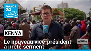 Kenya  le nouveau viceprésident Kithure Kindiki a prêté serment • FRANCE 24 [upl. by Kunz]