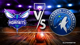 Charlotte Hornets vs Minnesota Timberwolves  Charlotte Hornets Simulation NBA 2K24 [upl. by Jorry459]