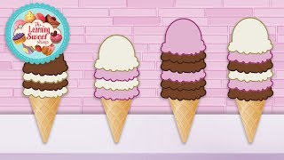 Patterns for Children Learn Patters with Ice Cream Patterns Preschool Pattern Fun [upl. by Eeima]