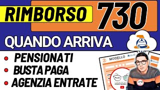 RIMBORSO IRPEF 730 ➜ COME FUNZIONA e QUANDO ARRIVA ai PENSIONATI in BUSTA PAGA e SENZA SOSTITUTO [upl. by Une]