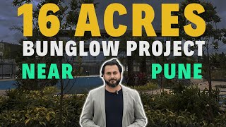 Bunglow project in 16 acres near Pune  Somatane 345 Bhk  210 Bunglows [upl. by Rossy559]