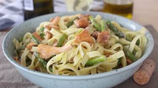 Chanterelle amp Asparagus Tagliatelle [upl. by Morrison335]