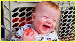 Cute And Funny Baby Laughing Hysterically Compilation  5Minute Fails [upl. by Eireva19]